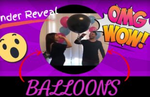 GENDER REVEAL PARTY FUN with BALLOONS 🎈🎈💗💜