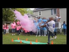 Camero Football Themed Gender Reveal