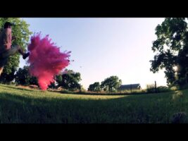 Amazing Gender reveal with exploding football!