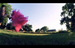 Amazing Gender reveal with exploding football!