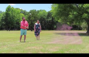 Josh & Katie’s “Exploding Golf Ball” Gender Reveal