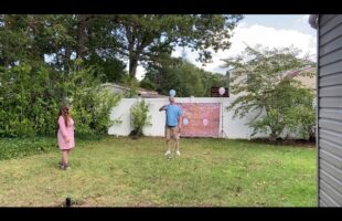 Golf ball gender reveal!!