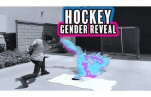 hockey baby gender reveal!!! | THE COOLKIDS HOCKEY #genderreveal #hockeygenderreveal