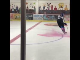 Ice hockey gender reveal