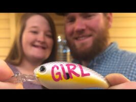 Fishing gender reveal