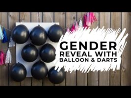 Gender Reveal With Balloons And Darts | Fun Announcement Idea!