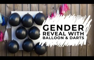 Gender Reveal With Balloons And Darts | Fun Announcement Idea!