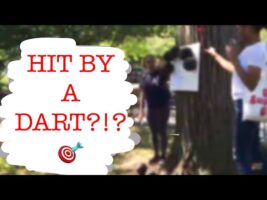 GENDER REVEAL | THROWING DARTS! (FAIL!)