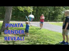 Pinata Gender Reveal AND Name Reveal!