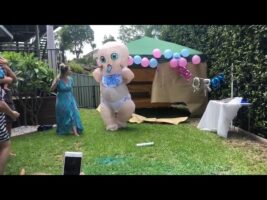 Gender reveal video- giant baby