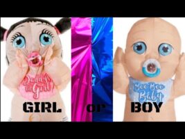 Gender Reveal BABY COSTUME!!! (raw no edit)