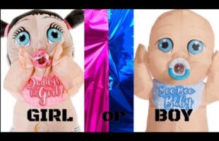 Gender Reveal BABY COSTUME!!! (raw no edit)