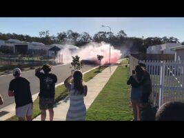 Aussie burnout gender reveal