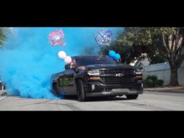 Gender Reveal – Massive BURNOUT AND DONUTS