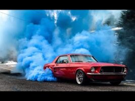 67 Mustang Colored Smoke Burnout –  Baby Gender Reveal