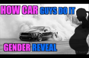 GENDER REVEAL BURNOUT With Colored Smoke Tires