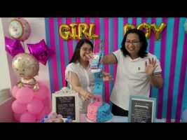 Nelson & Ayen Gender Reveal – Pulling cake gender reveal surprise