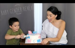 Gender Reveal Cake Cutting