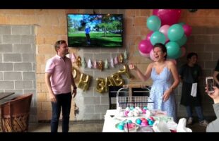 BEST BABY GENDER REVEAL IDEA – EGG ROULETTE – SO FUNNY!