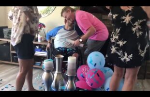 SURPRISING Gender Reveal-Quad Dad