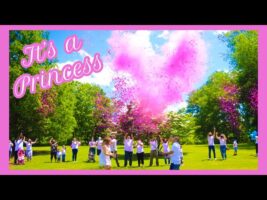 OUR GENDER REVEAL WITH CONFETTI & SMOKE CANNONS !! OUR PRINCESS IS ON THE WAY !!