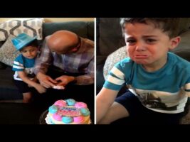 Brother Cries At Gender Reveal