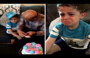 Brother Cries At Gender Reveal