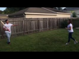 Baseball gender reveal FAIL