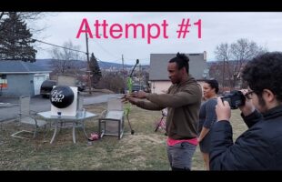 Bow & Arrow Gender Reveal! (BOY) Man w/ 4 daughters unintentionally misses 4 times, then the 5th🥳