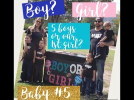 -SURPRISE GENDER REVEAL AFTER 4 BOYS-