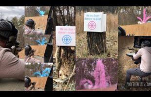 Epic Exploding Tannerite Powder Box Target for Twins Gender Reveal!