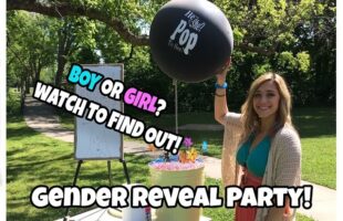 Baby Gender Reveal Party Balloon Pop!