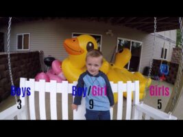 Fraternal Twin Gender Reveal Video