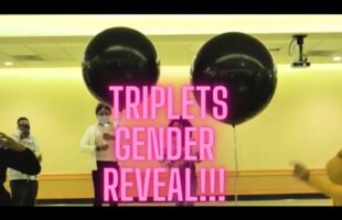 OUR OFFICIAL TRIPLETS GENDER REVEAL!!! | Dee & T Plus Three