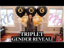 *EPIC* TRIPLET Gender Reveal! | 1 IN 30,000 CHANCE