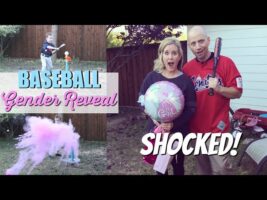 BASEBALL GENDER REVEAL / BABY #3 / Brother Hits Exploding Baseball