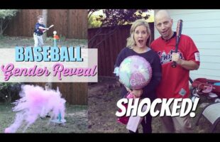 BASEBALL GENDER REVEAL / BABY #3 / Brother Hits Exploding Baseball