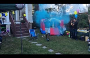 Amazing Baseball Baby Gender Reveal