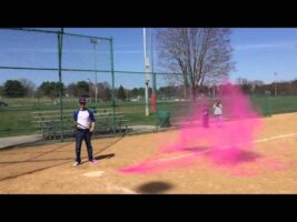 Baseball Baby gender reveal! ITS A… (Watch the video)