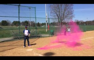 Baseball Baby gender reveal! ITS A… (Watch the video)