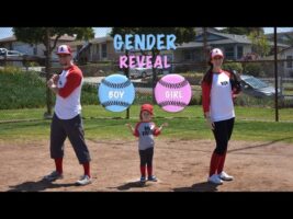 Gender Reveal! Baseball Style