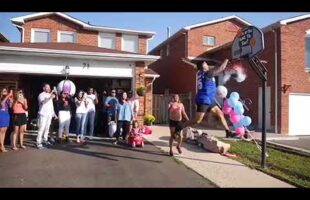 🏀Alley-oop Gender Reveal💙💗