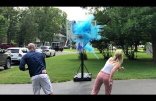 Epic basketball gender reveal!!!