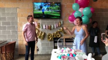 BEST BABY GENDER REVEAL IDEA – EGG ROULETTE – SO FUNNY!