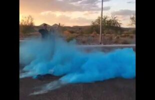 Burnout Baby Gender Reveal